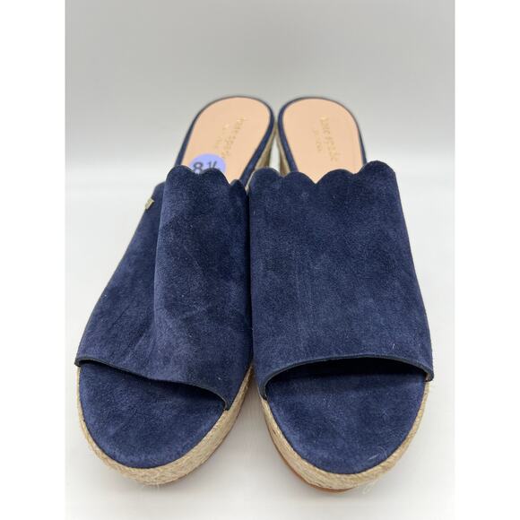 Kate Spade Toby Wedges Women's Espadrille Blue Sandal S8341002 Size US 8.5 - Picture 5 of 12